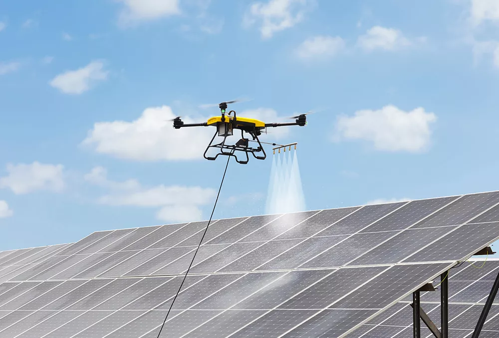 Drone en action